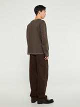 Another Aspect - Another T-Shirt 3.0 in Brown and Navy