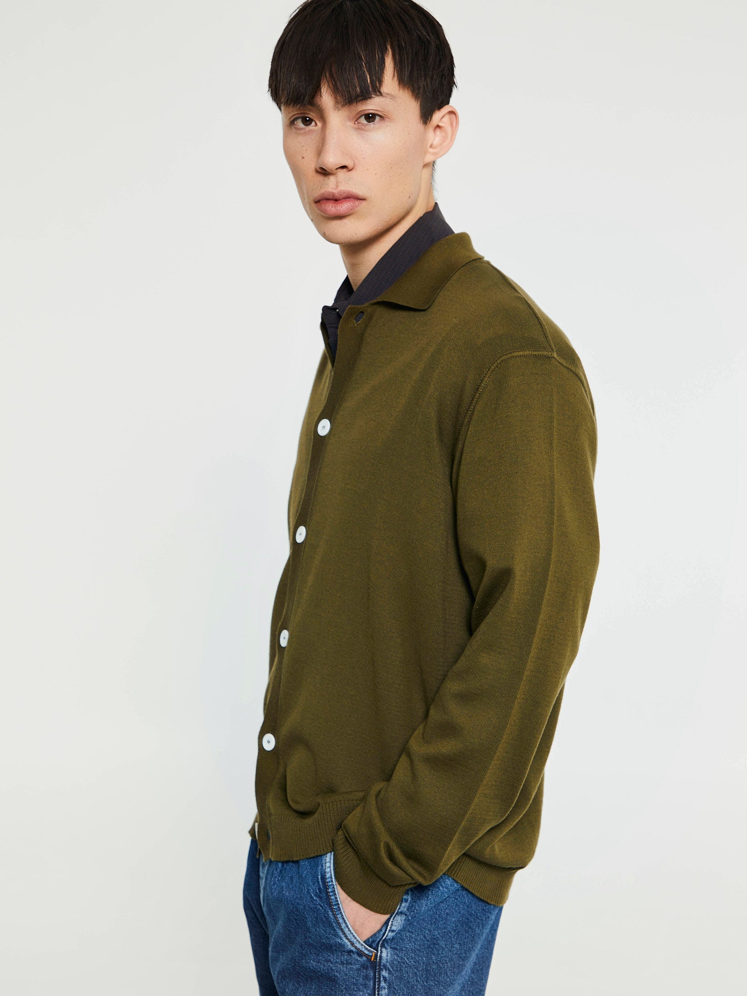 Another Aspect - Another Shirt 6.0 in Khaki Green