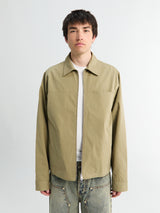 Another Aspect - Another Overshirt 3.0 in Pale Khaki Green