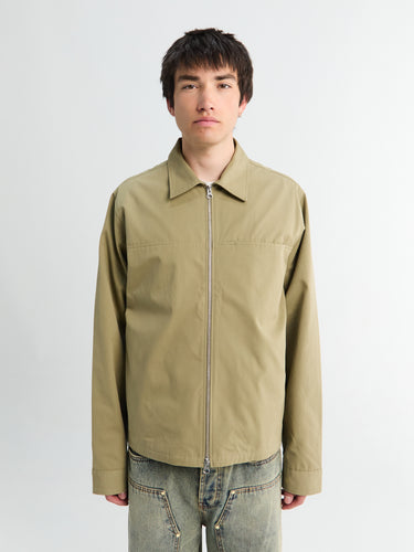Another Aspect - Another Overshirt 3.0 in Pale Khaki Green