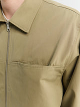 Another Aspect - Another Overshirt 3.0 in Pale Khaki Green