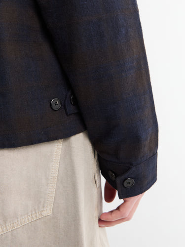Another Aspect - Overshirt 3.0 in Navy and Brown Check