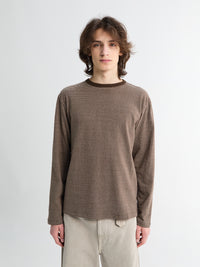 Another Aspect - Another T-Shirt 3.0 in Brown Stripe