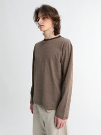 Another Aspect - Another T-Shirt 3.0 in Brown Stripe