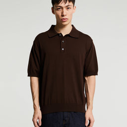 Another Aspect - Another Polo Shirt 3.0 in Light Brown