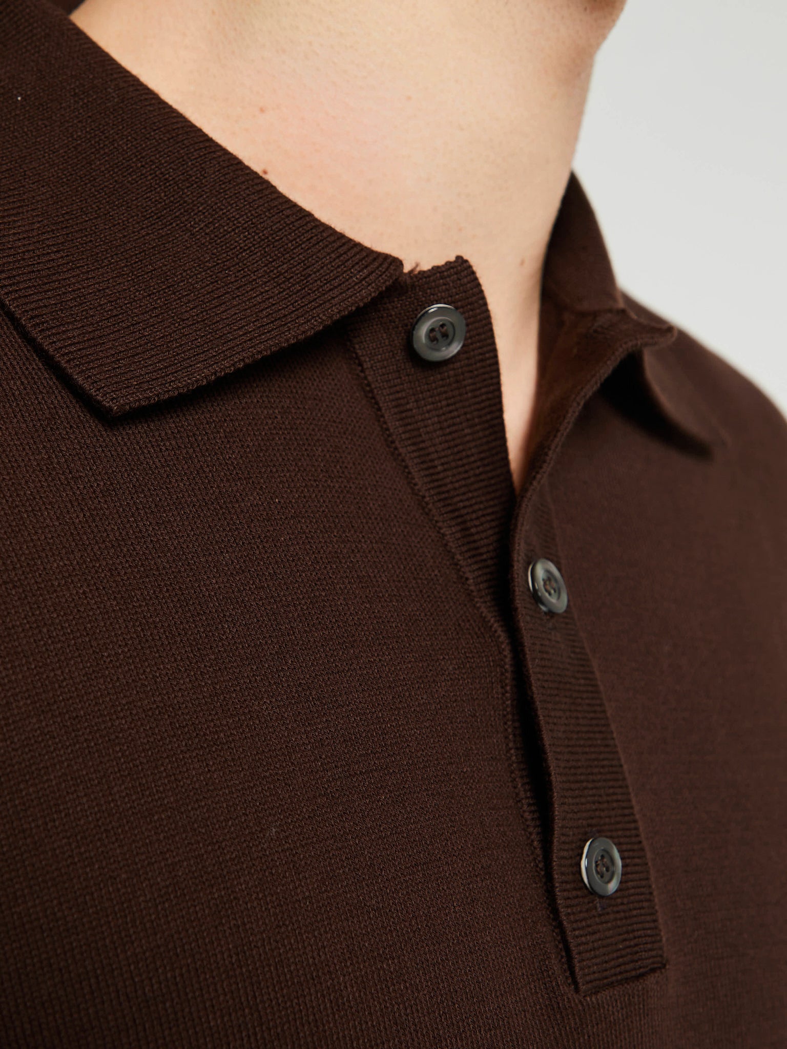 Another Aspect - Another Polo Shirt 3.0 in Light Brown