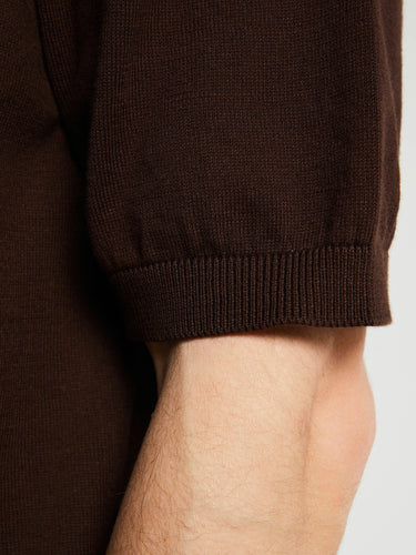 Another Aspect - Another Polo Shirt 3.0 in Light Brown