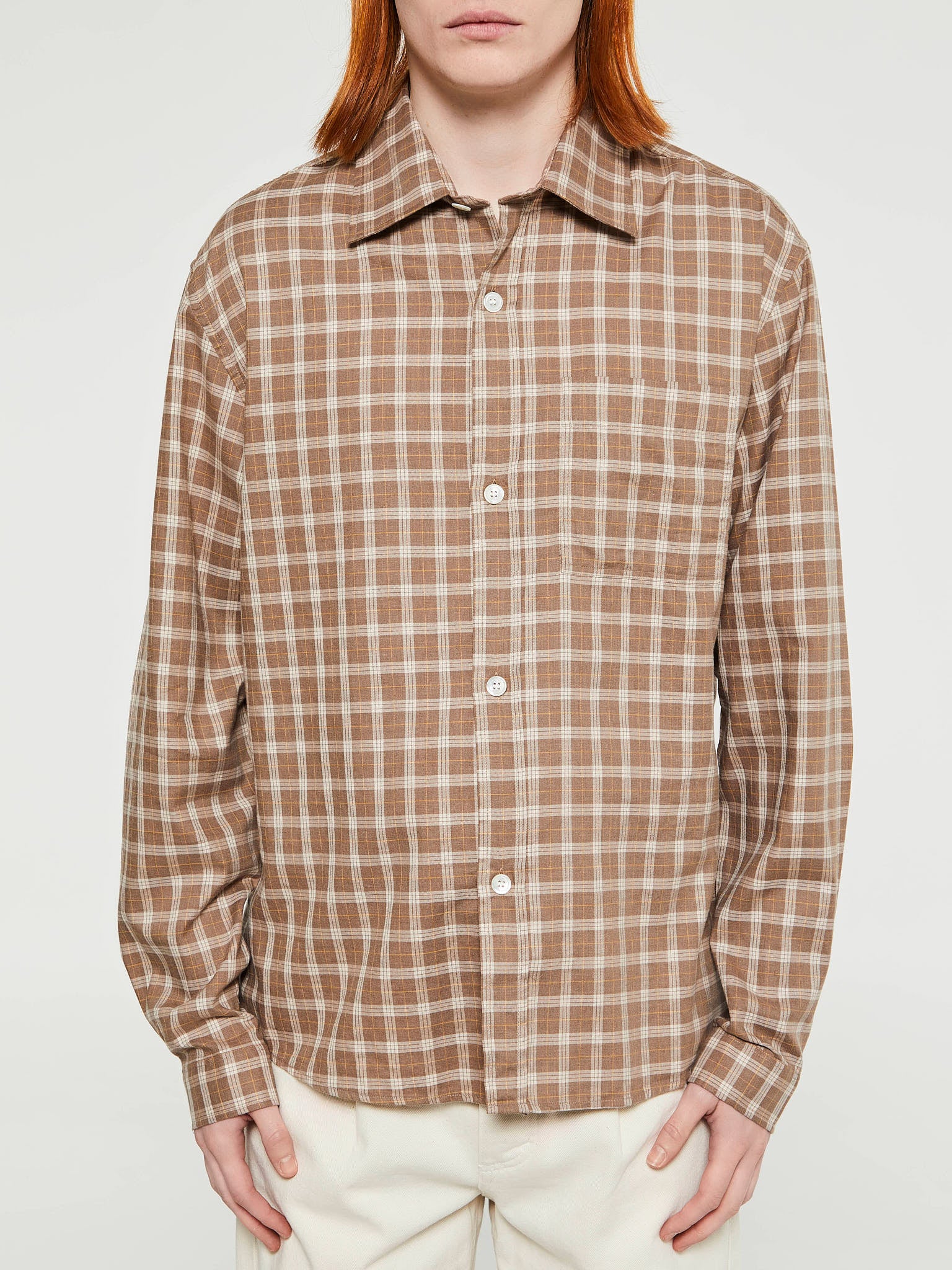 Another Shirt 4.0 in Chestnut Brown Check