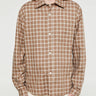 Another Aspect - Another Shirt 4.0 in Light Brown Check