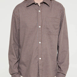 Another Aspect - Another Shirt 4.0 in Chestnut Brown Check