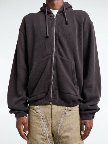 Another Zip Hoodie 1.0 in Dark Brown