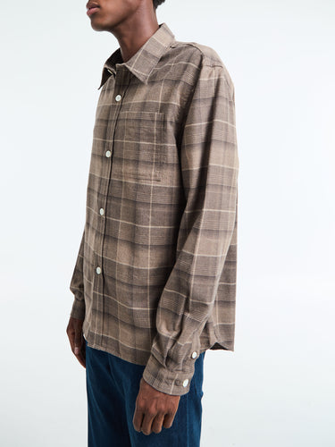 Another Shirt 4.0 in Light Brown Check