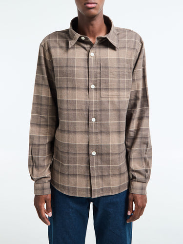 Another Shirt 4.0 in Light Brown Check