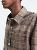 Another Aspect - Another Shirt 4.0 in Light Brown Check