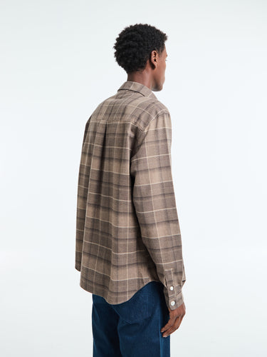 Another Shirt 4.0 in Light Brown Check