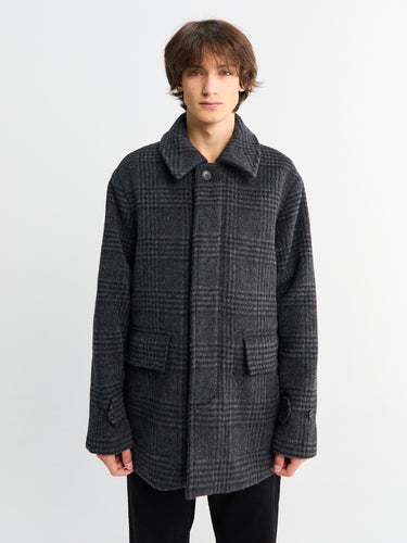 Another Aspect - ANOTHER Coat 1.0, Grey Black Tartan