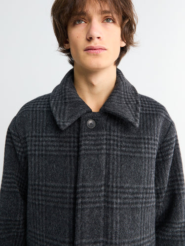 Another Aspect - ANOTHER Coat 1.0, Grey Black Tartan
