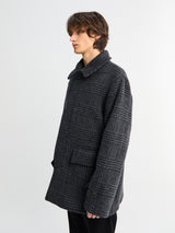 Another Aspect - ANOTHER Coat 1.0, Grey Black Tartan