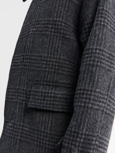 Another Aspect - ANOTHER Coat 1.0, Grey Black Tartan
