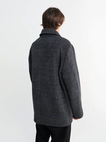 Another Aspect - ANOTHER Coat 1.0, Grey Black Tartan