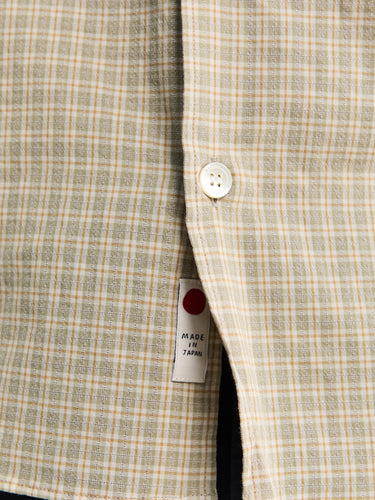 Another Aspect - Another Shirt 4.0 JPN in Green and Ecru Check