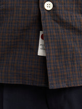 Another Aspect - Another Shirt 4.0 JPN in Navy and Brown Check
