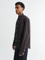 Another Aspect - Another Shirt 4.0 JPN in Navy and Brown Check