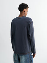 Another Aspect - Another T-Shirt 3.0 in Navy and Brown