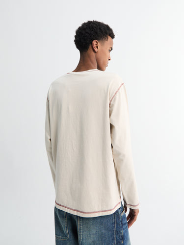 Another Aspect - ANOTHER T-Shirt 3.0 in Grey and Burnt Red