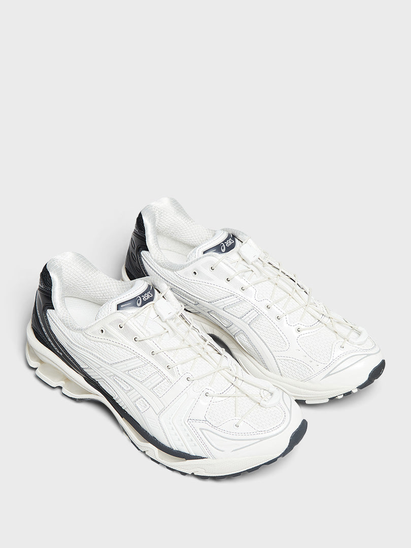 Asics x Unaffected Gel-Kayano 14 Sneakers in Bright White and Jet Black