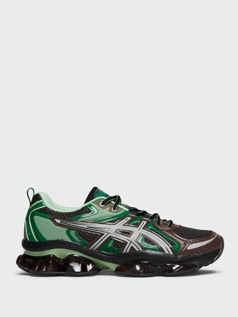 Asics - Gel-Quantum Kinetic Sneakers in Dark Sepia and Shamrock Green