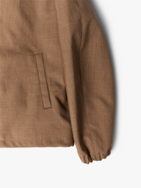 Auralee - Bonded Tropical Wool Zip Blouson in Top Brown