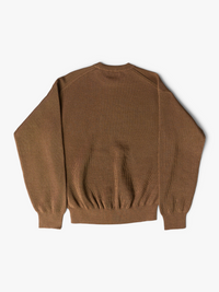 Auralee - Flat Yarn Rib Knit in Light Brown