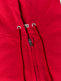 Auralee - Light Zip Hoodie in Red