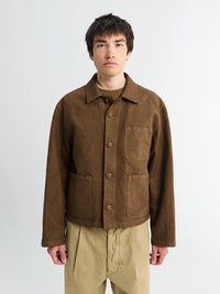 Auralee - Short Work Jacket in Dark Brown