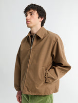 Auralee - Bonded Tropical Wool Zip Blouson in Top Brown