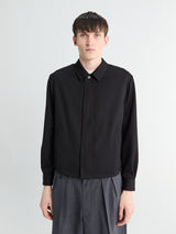 Auralee - Wool Herringbone Blouson in Black