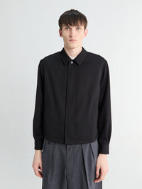 Auralee - Wool Herringbone Blouson in Black