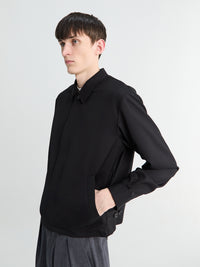 Auralee - Wool Herringbone Blouson in Black