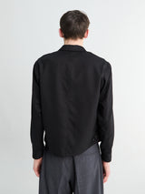 Auralee - Wool Herringbone Blouson in Black