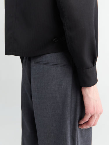 Auralee - Wool Herringbone Blouson in Black