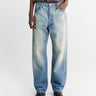 Auralee - Selvedge Faded Heavy Denim Wide Pants in Faded Indigo