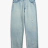 Auralee - Faded Selvedge Light Denim Wide Pants in Light Indigo