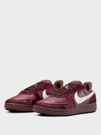 Nike - Women's Field General Sneakers in Burgundy Crush and Phantom Baroque Brown