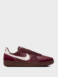 Nike - Women's Field General Sneakers in Burgundy Crush and Phantom Baroque Brown
