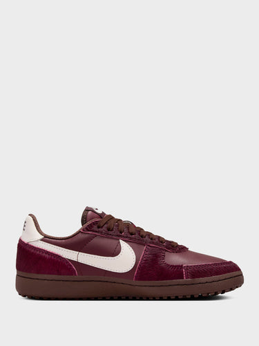 Women's Field General Sneakers in Burgundy Crush and Phantom Baroque Brown