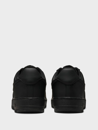 Nike - Force 1 Low Retro PRM Sneakers in Black, Black and White
