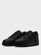 Nike - Force 1 Low Retro PRM Sneakers in Black, Black and White