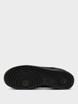 Nike - Force 1 Low Retro PRM Sneakers in Black, Black and White