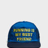 Alex Zono - Running Is My Best Friend Trucker Cap in Blue